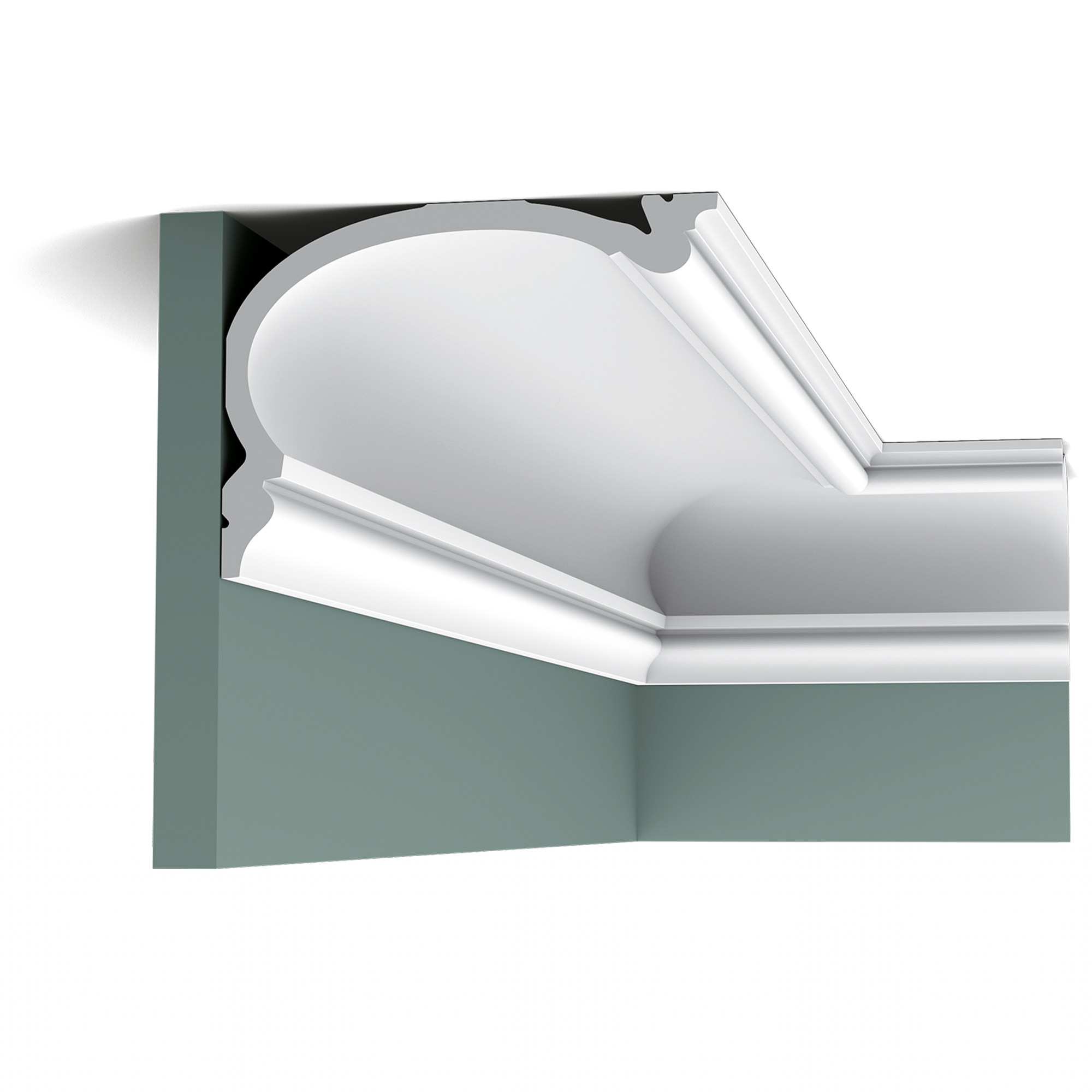 Потолочный плинтус под покраску Orac Decor Heritage L C342 2000×190×140